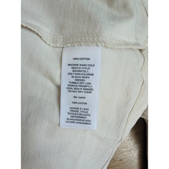 Vineyard Vines Tee Shirt Mens Large Ivory Graphic Harvest Maze Long Sleeve NWT - Picture 5 of 5